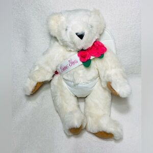 14” Vermont Teddy Bear Company Valentine Teddy Bear Cupid Plush Romantic Teddy